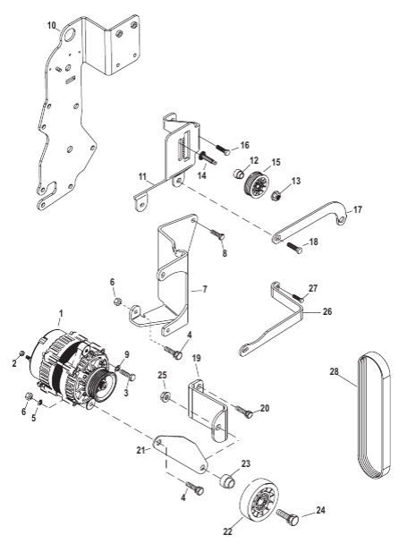 5.7L Alternator and Brackets